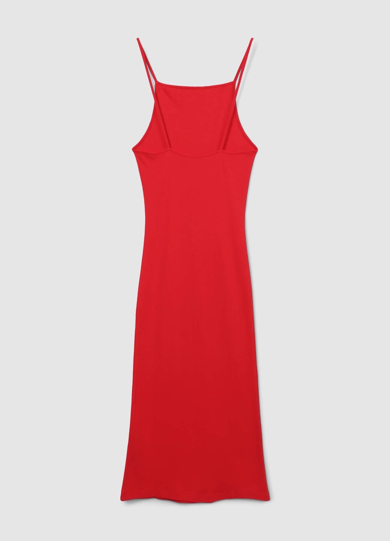 Vestito lungo a costina