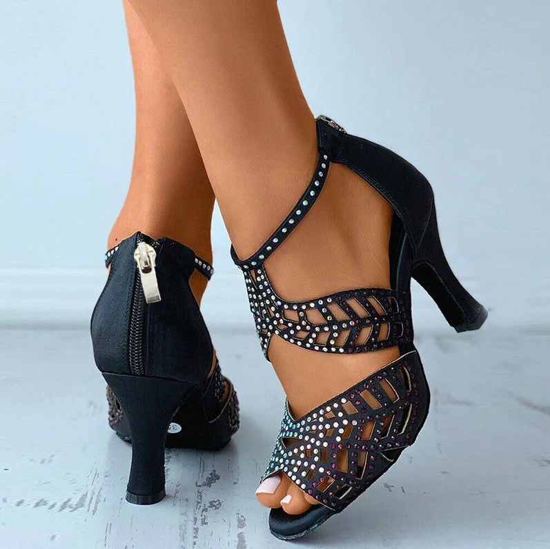 DS Stivali da ballo personalizzati con tacchi personalizzati da donna scarpe da ballo salsa