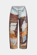 Nerea | Pantalón de Pierna Ancha con Bloques de Color