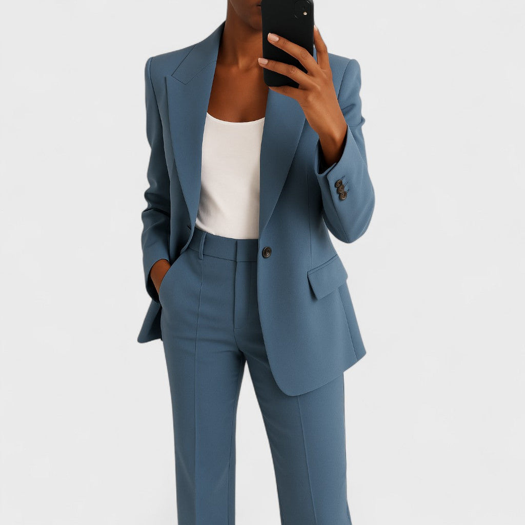 Perla | Traje de Chaqueta y Pantalón Ancho