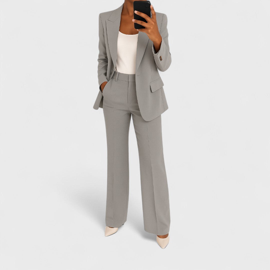 Perla | Traje de Chaqueta y Pantalón Ancho