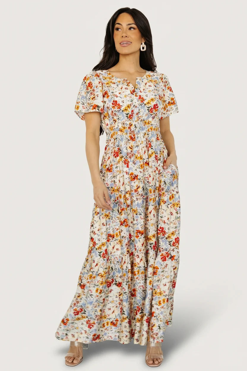 Claudia Maxi Dress | Multi Floral