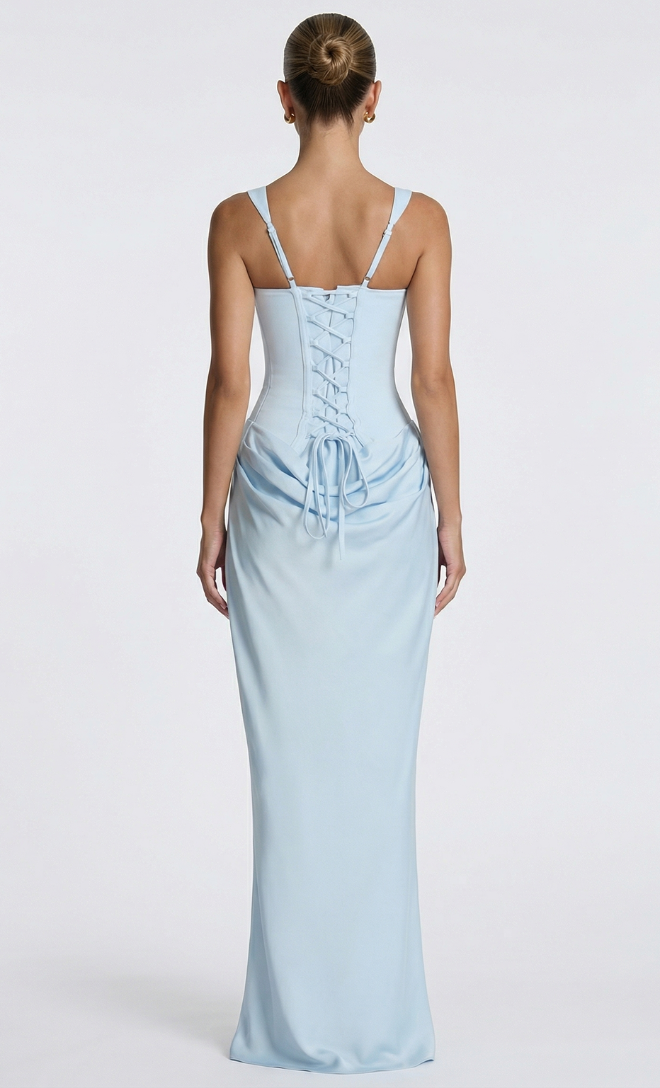 ISABEL | VESTIDO LARGO DRAPEADO DE CORTE ELEGANTE