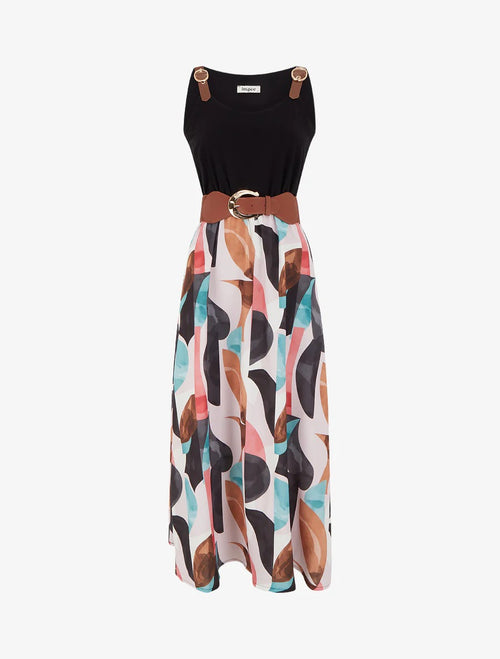 vestido bi color
