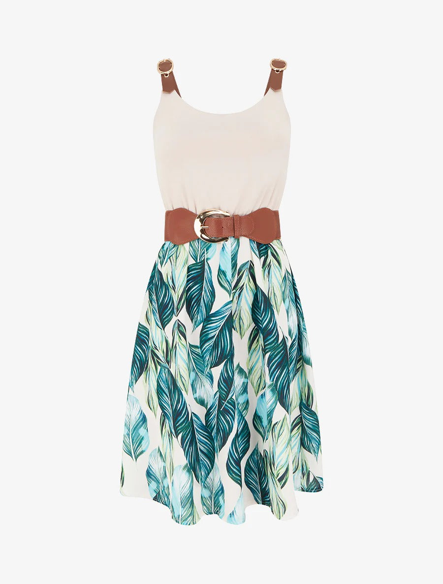 vestido bicolor verano