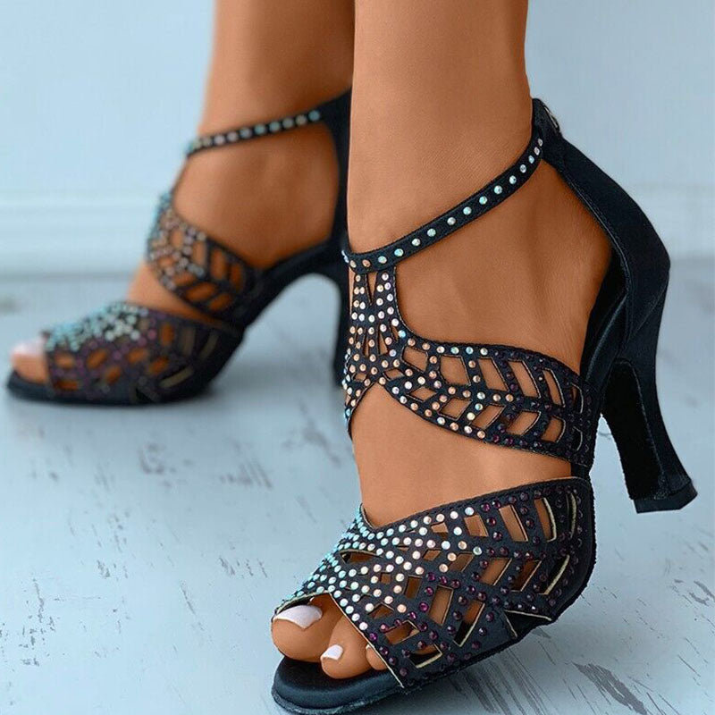 DS Stivali da ballo personalizzati con tacchi personalizzati da donna scarpe da ballo salsa